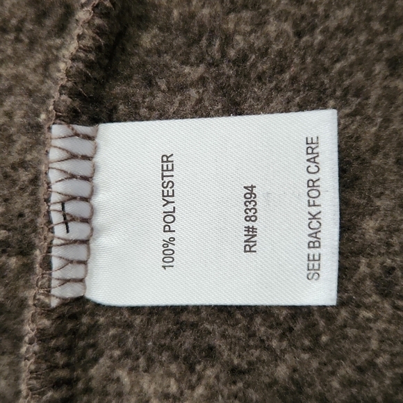 Rustic Ridge Brown Fleece Pullover Jacket - Picture 5 of 6
